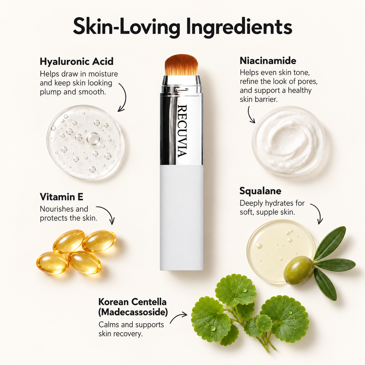 Recuvia TrueTone Foundation Stick