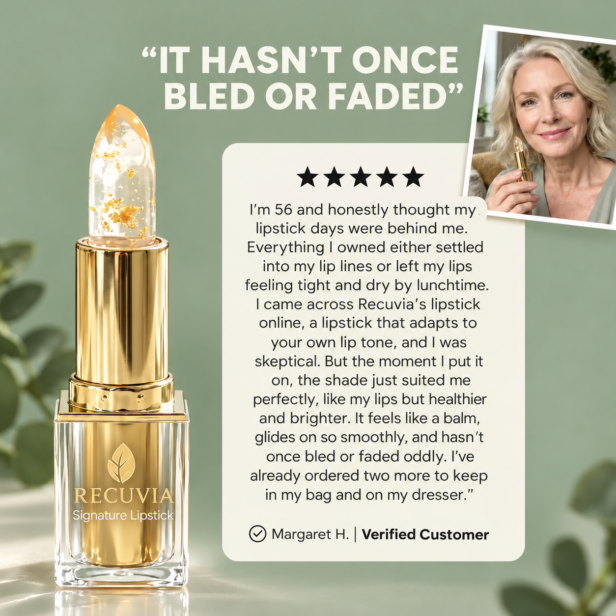 Recuvia ColorSure Lipstick for Mature Lips